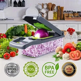 14-in-1 Multifunction Vegetable Chopper Slicer, Fruit &amp; Potato Cutter, Cheese Grater, Onion Grinder, Carrot Shredder, Salad Chopper Premium Quaity of Vegetable Slicer Easy To Use For Kitchen Design By Nexa Hub