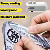 Mini Seal Machine, 2 in 1 USB Rechargeable Magnetic Heat Sealing & Cutting, Portable Handheld Vacuum Sealer for Food, Snacks, Chips, Fresh Storage, Plastic Bags Sealing Machine. (Multi color)