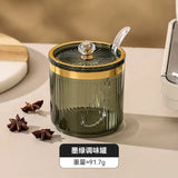 Luxury Kitchen Spice Jar Metal Storage Rack Sealed Sugar Jar Spice Chili Bottle Grain Food Storage Container Kitchen Utensils