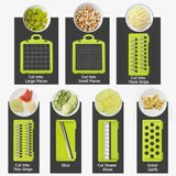 14-in-1 Multifunction Vegetable Chopper Slicer, Fruit &amp; Potato Cutter, Cheese Grater, Onion Grinder, Carrot Shredder, Salad Chopper Premium Quaity of Vegetable Slicer Easy To Use For Kitchen Design By Nexa Hub