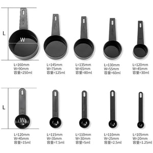 10pcs Kitchen Measuring Spoons & Cups Scales Spoons Sets Teaspoon Coffee Sugar Scoop Cake Baking Flour Measuring Cups Kitchen
