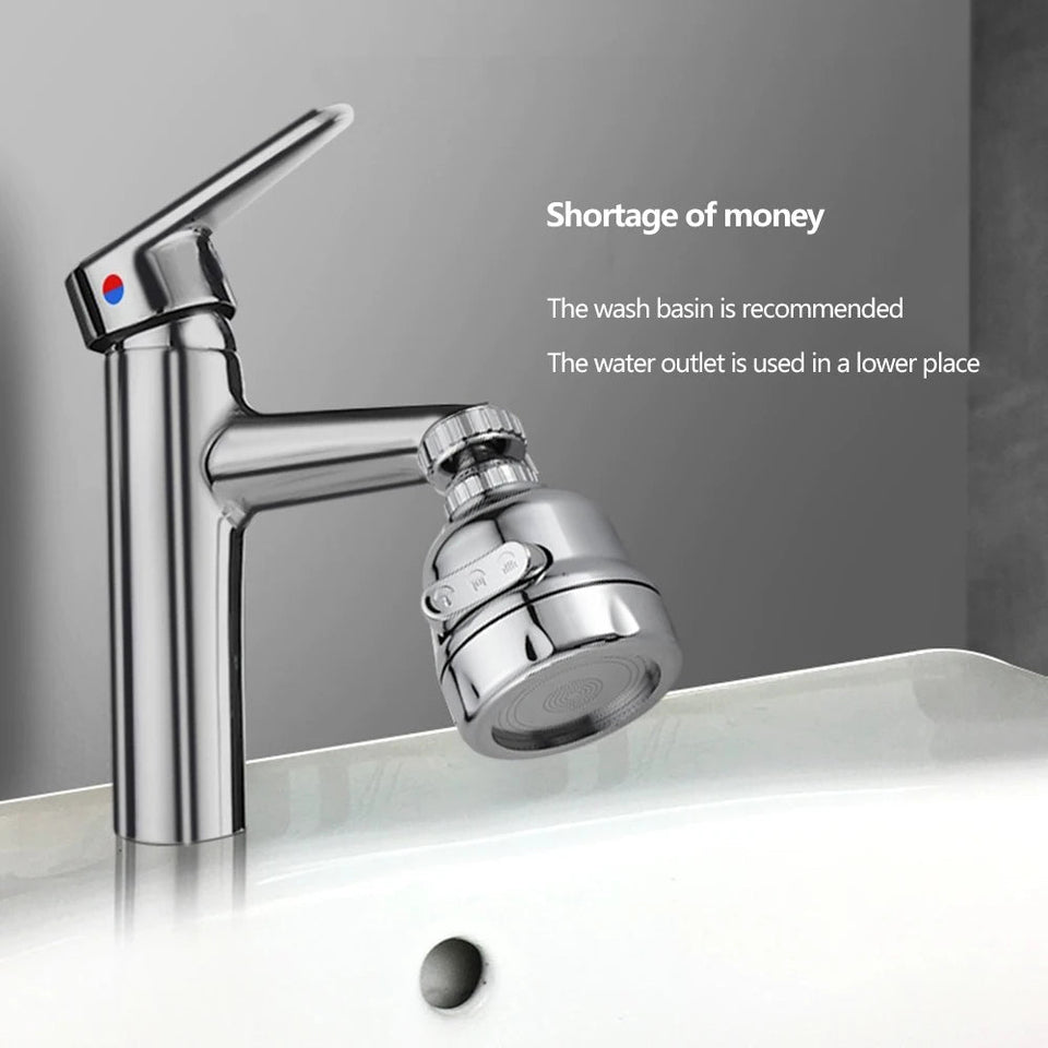 Turbo Flex splash 360 degree swivel tap water filter nozzle bathroom faucet