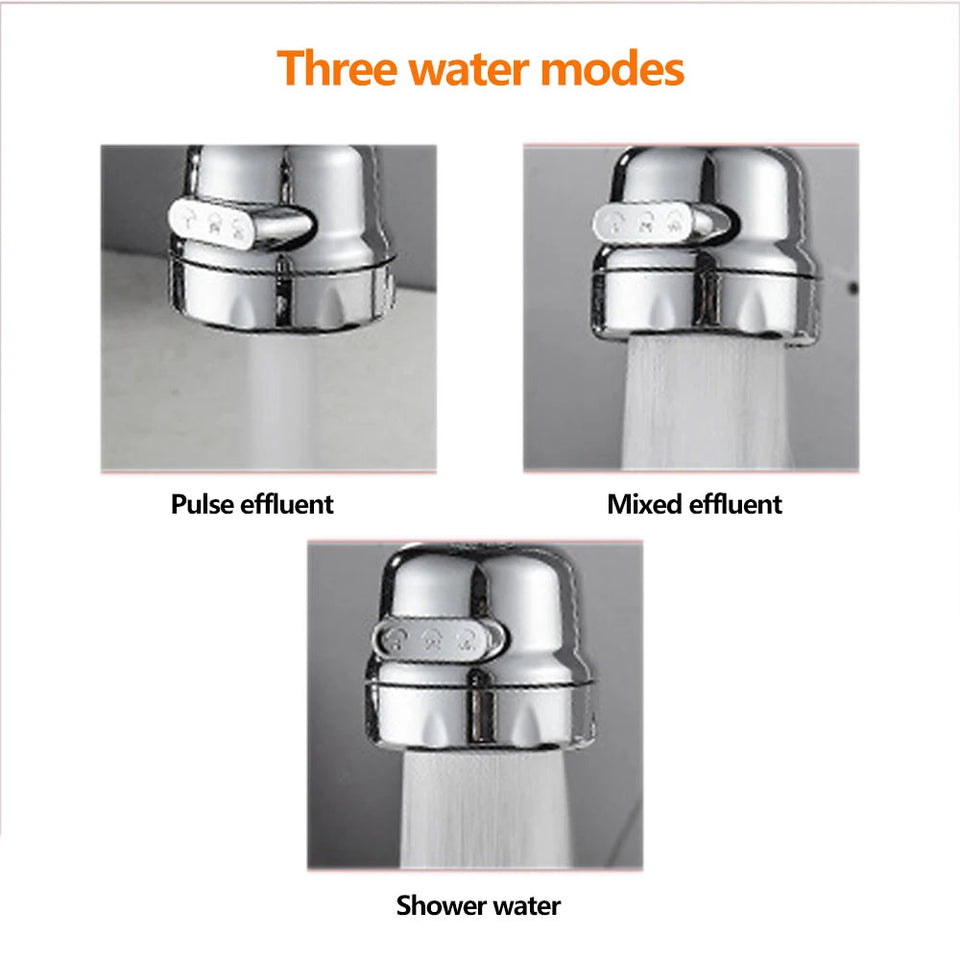 Turbo Flex splash 360 degree swivel tap water filter nozzle bathroom faucet