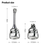 Turbo Flex splash 360 degree swivel tap water filter nozzle bathroom faucet