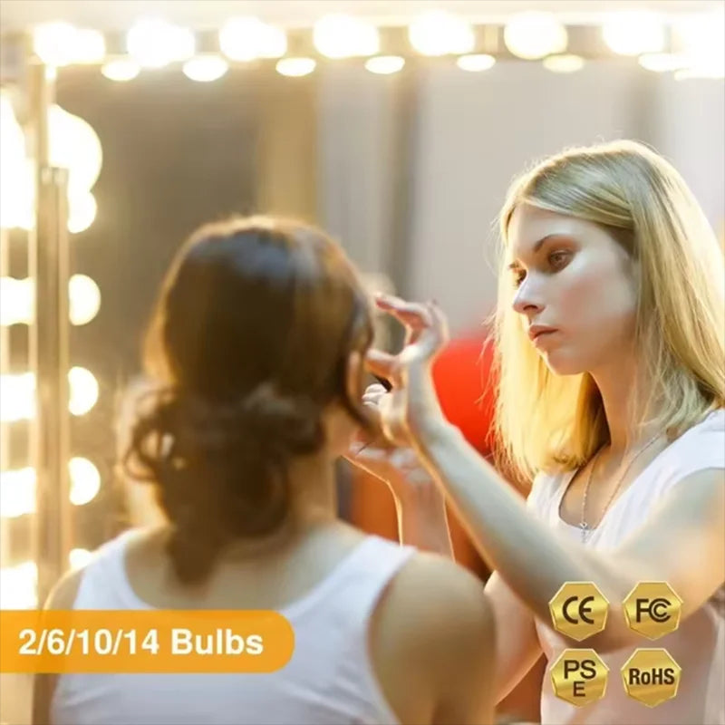 2025 Vanity Mirror Lights Kit Adjustable Color And Brightness With 10 LED Light Bulbs Fixture Strip For Makeup