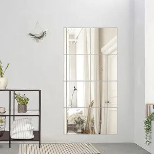 1Pcs 3D Mirror Wall Stickers Self-adhesive Mirror Stickers Thicken 2mm Flexible DIY Art Acrylic Mirror Living Room Decoration