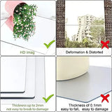 1Pcs 3D Mirror Wall Stickers Self-adhesive Mirror Stickers Thicken 2mm Flexible DIY Art Acrylic Mirror Living Room Decoration