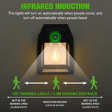 Lamp Waterproof Courtyard Lamp Induction Lighting Solar Wall Light Solar Outdoor Waterproof Lamp Intelligent Induction Tungsten Filament Wall Lamp Outdoor Decoration Lamp