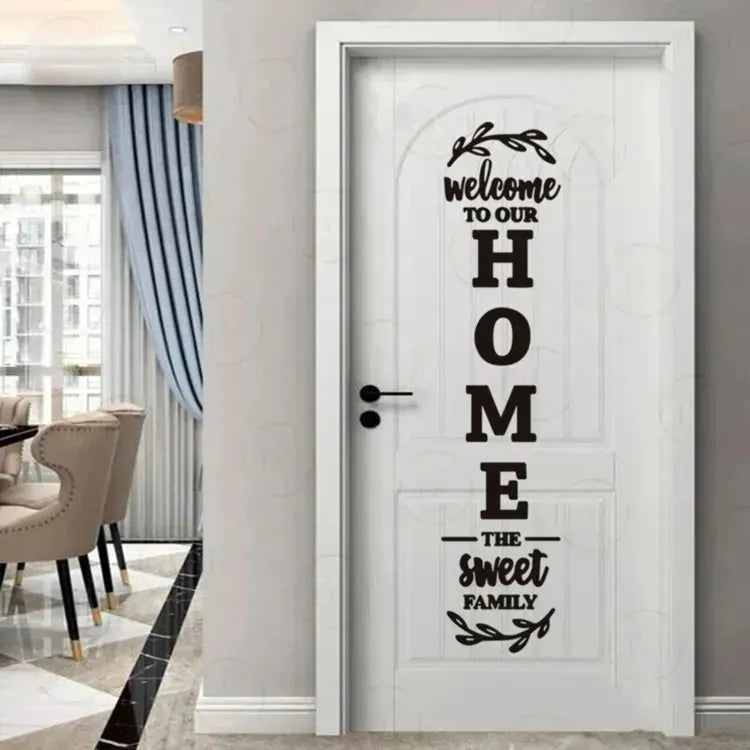 3D Welcome to our HOME Family Wooden Wall Art I Hanging design Laser Cut Decorative Gift Stylish I Wooden Wall Hanging for bedroom I DIY Design Decoration Piece for Home Decor I Offices and for Gift Items Premium Quality