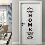 3D Welcome to our HOME Family Wooden Wall Art I Hanging design Laser Cut Decorative Gift Stylish I Wooden Wall Hanging for bedroom I DIY Design Decoration Piece for Home Decor I Offices and for Gift Items Premium Quality