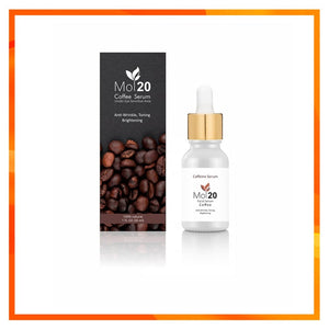 Mol20 Coffee Serum – Anti-Wrinkle & Dark Circle Remover for Youthful Eyes | 5% Caffeine & EGCG, Vegan, Free-From Formula | 100ml