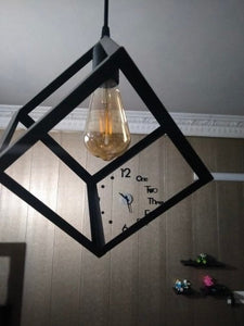 Triangle / Square Cube Shaped Hanging Light , Ceiling Light , Ceiling Lamp, Pendant Lamp, Pendant Light For Home, Office, TV Lounge, Bed Room, Led Light, Led Bulb, Filament Bulb (BULB NOT INCLUDED)