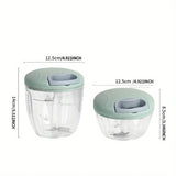 500/900ML Manual Meat Mincer Garlic Chopper Hand Pull Press Crusher Vegetable Grinder Chili Onion Cutter Kitchen Cooking Tools